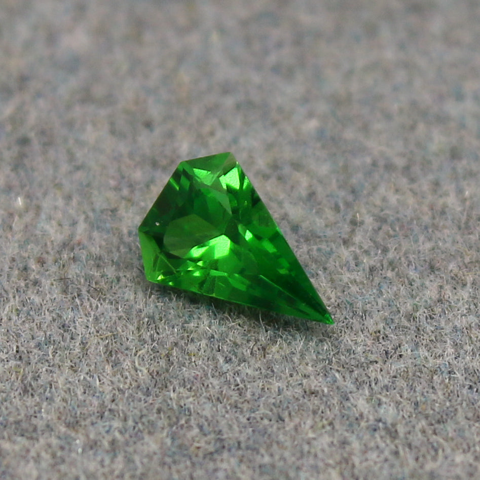 Natural Tsavorite 0.32 Carat 6.1x4.3 MM Fancy Shape Faceted Gemstone