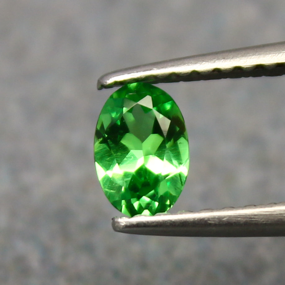 Natural Tsavorite 0.34 Carat 5.5x3.8 MM Oval shape Faceted Gemstone