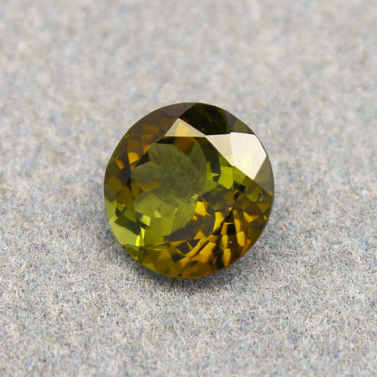 Natural Green Tourmaline 1.88 Carat 8x8 MM Round Shape Faceted Gemstone