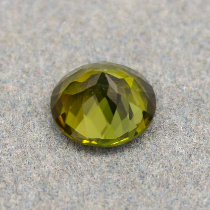 Natural Green Tourmaline 1.88 Carat 8x8 MM Round Shape Faceted Gemstone