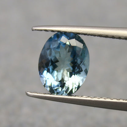 Natural Aquamarine 1.44 Carat 8.2x6.7 MM Oval Shape Faceted Gemstone