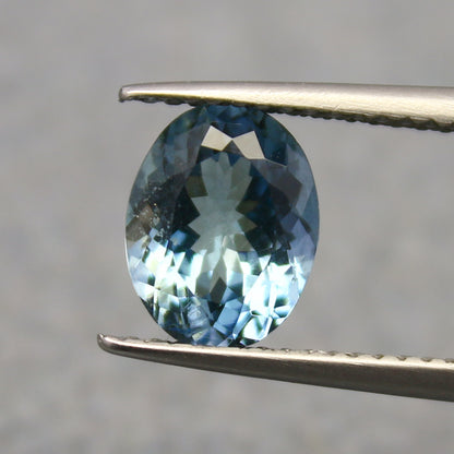 Natural Aquamarine 1.44 Carat 8.2x6.7 MM Oval Shape Faceted Gemstone