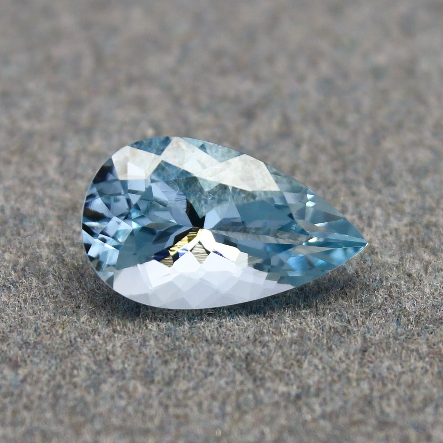 Natural Aquamarine 2.35 Carat 12x7.3 MM Pear Shape Faceted Gemstone