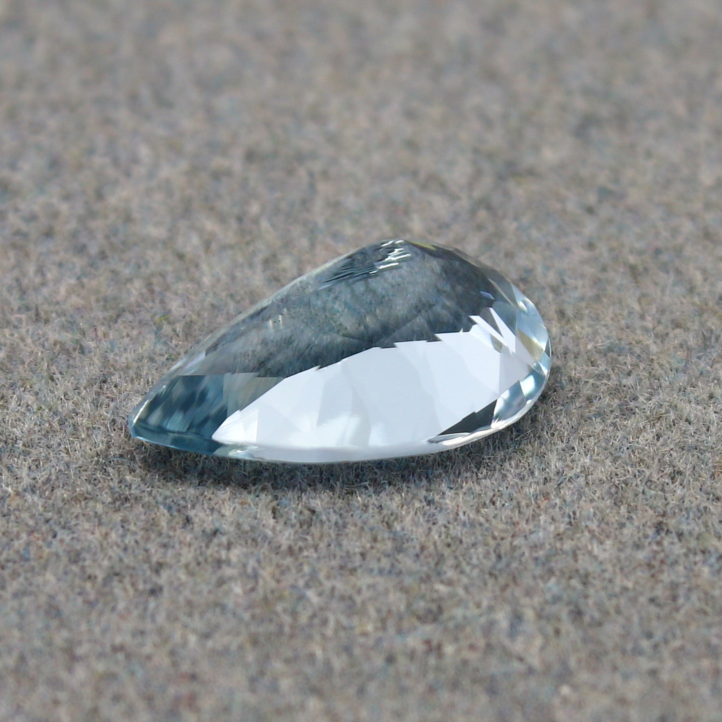 Natural Aquamarine 2.35 Carat 12x7.3 MM Pear Shape Faceted Gemstone