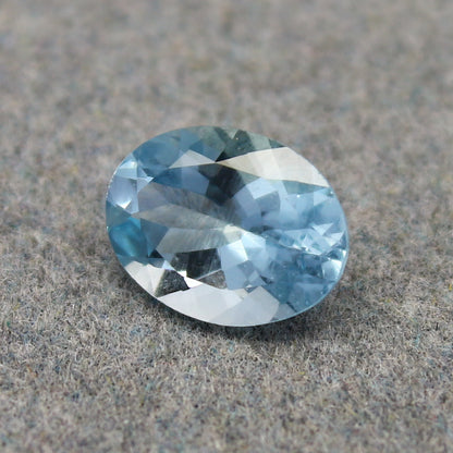 Natural Aquamarine 1.35 Carat 9x7 MM Oval Shape Faceted Gemstone