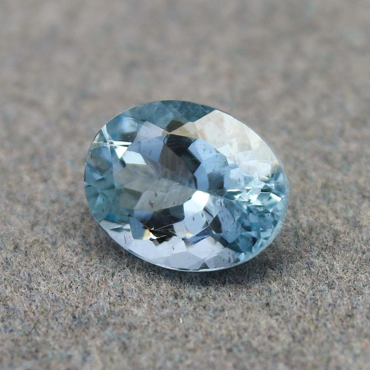 Natural Aquamarine 1.89 Carat 9x7 MM Oval Shape Faceted Gemstone