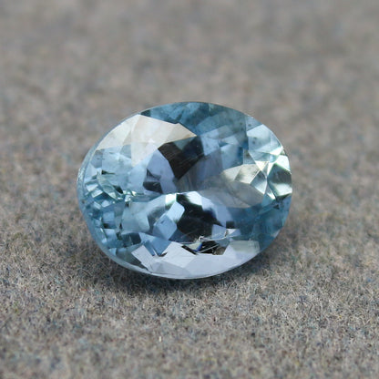 Natural Aquamarine 1.89 Carat 9x7 MM Oval Shape Faceted Gemstone