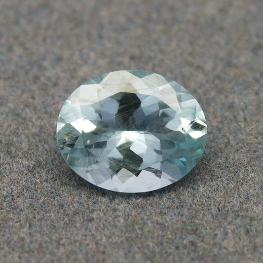 Natural Aquamarine 2.85 Carat 11x9 MM Oval Shape Faceted Gemstone