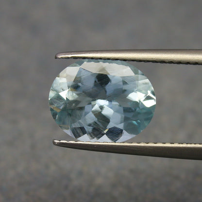 Natural Aquamarine 2.85 Carat 11x9 MM Oval Shape Faceted Gemstone