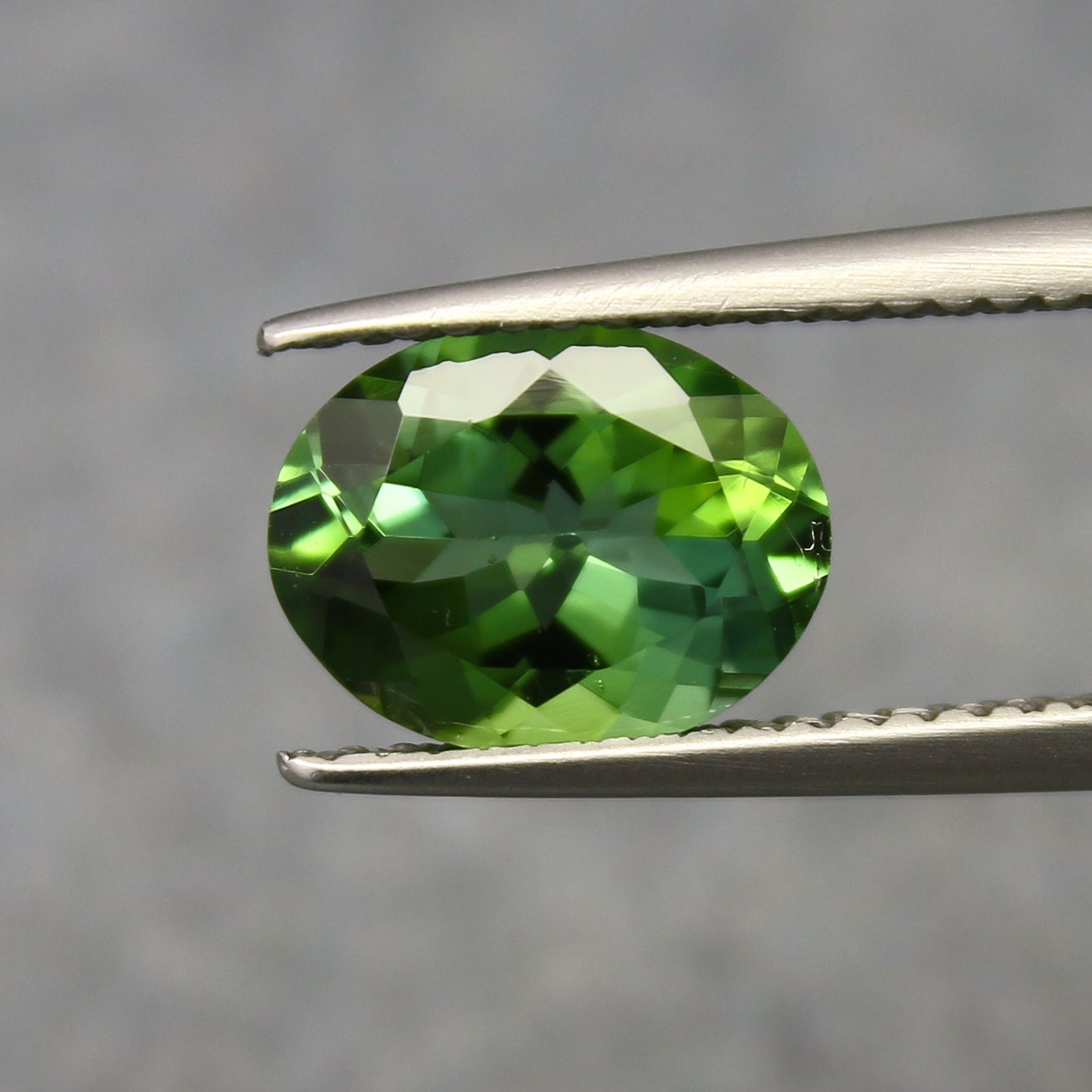 Natural Green Tourmaline 1.72 Carat 9x7 MM Oval Shape Faceted Gemstone