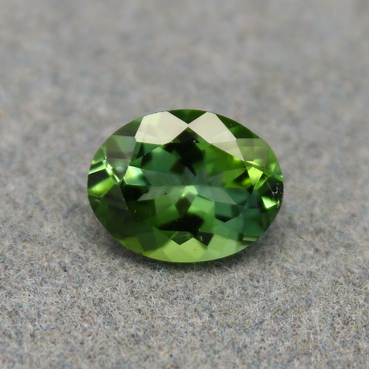 Natural Green Tourmaline 1.72 Carat 9x7 MM Oval Shape Faceted Gemstone