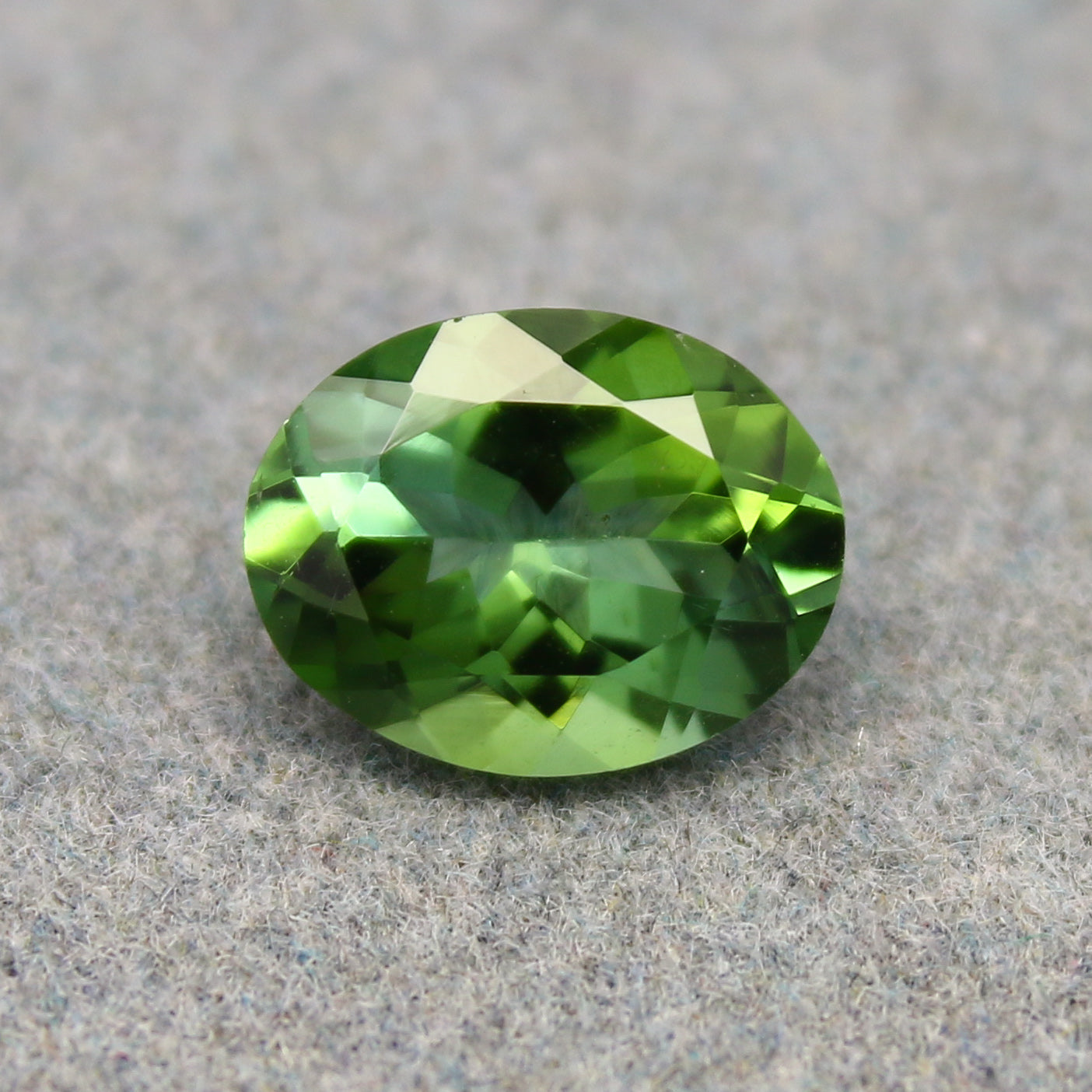 Natural Green Tourmaline 1.72 Carat 9x7 MM Oval Shape Faceted Gemstone