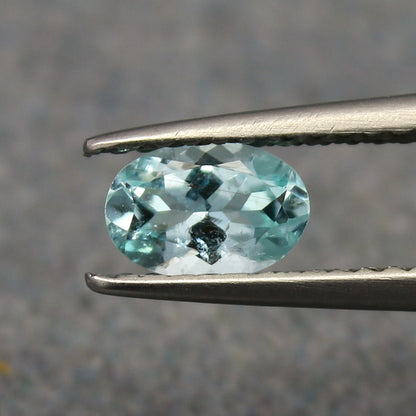 Natural Paraiba Tourmaline 0.45 Carat 6.3x4.3 MM Oval Shape Faceted Gemstone