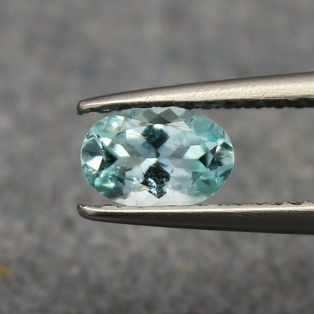 Natural Paraiba Tourmaline 0.45 Carat 6.3x4.3 MM Oval Shape Faceted Gemstone