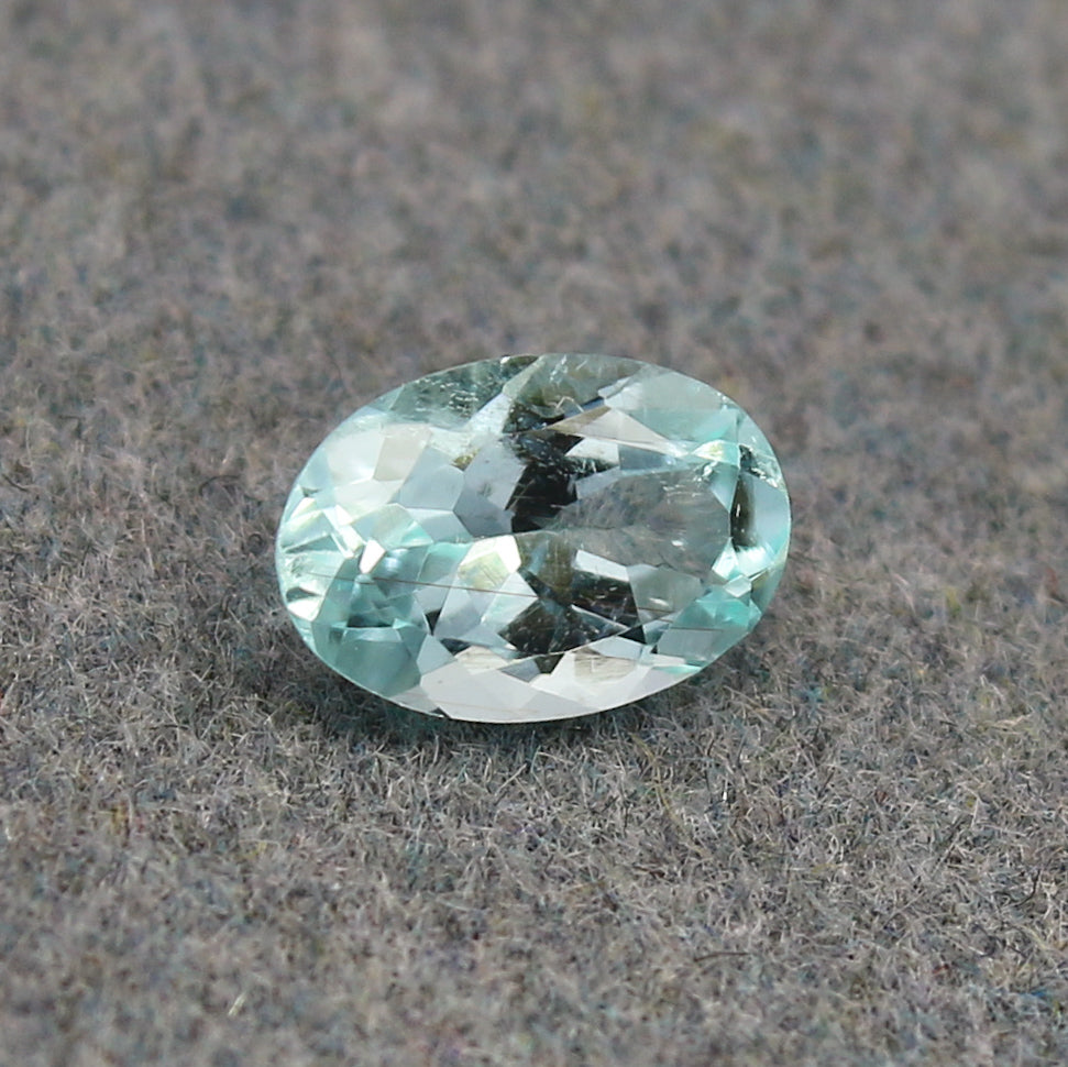 Natural Paraiba Tourmaline 0.45 Carat 6.3x4.3 MM Oval Shape Faceted Gemstone