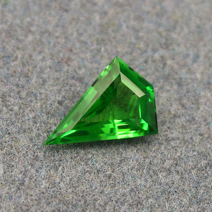 Natural Tsavorite Garnet 0.60 Carat 8.5x6 MM Fancy Shape Faceted Gemstone