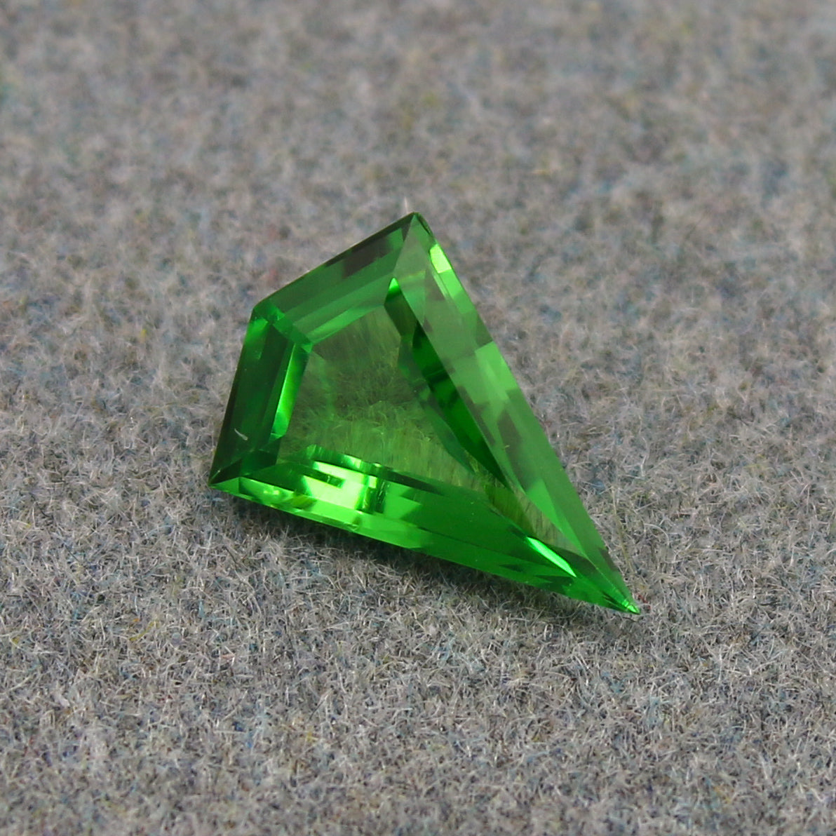 Natural Tsavorite Garnet 0.60 Carat 8.5x6 MM Fancy Shape Faceted Gemstone