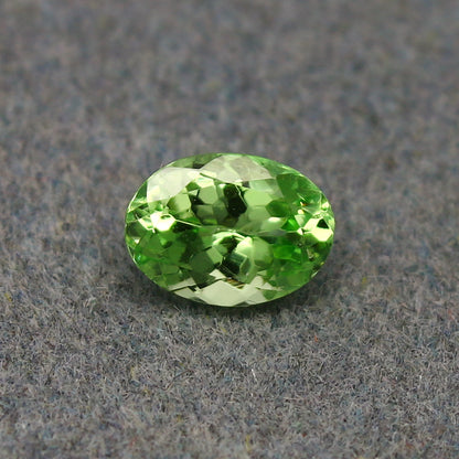 Natural Tsavorite Garnet 0.88 Carat 6.8x4.9 MM Oval Shape Faceted Gemstone