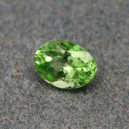 Natural Tsavorite Garnet 0.88 Carat 6.8x4.9 MM Oval Shape Faceted Gemstone