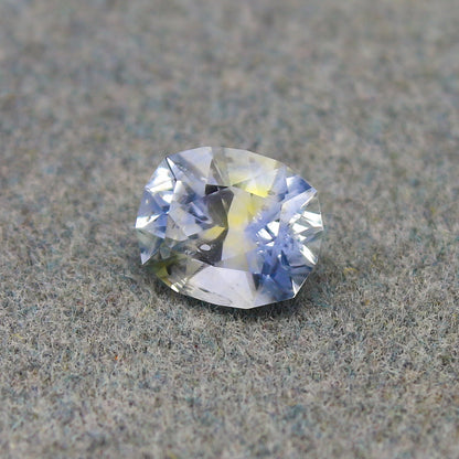 Natural Parti Sapphire 1.15 Carat 6.8x5.6 MM Fancy Shape Faceted Gemstone