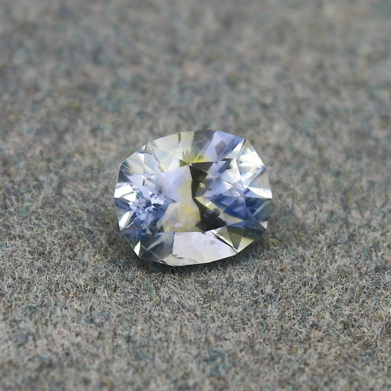 Natural Parti Sapphire 1.15 Carat 6.8x5.6 MM Fancy Shape Faceted Gemstone