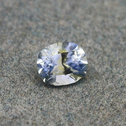 Natural Parti Sapphire 1.15 Carat 6.8x5.6 MM Fancy Shape Faceted Gemstone