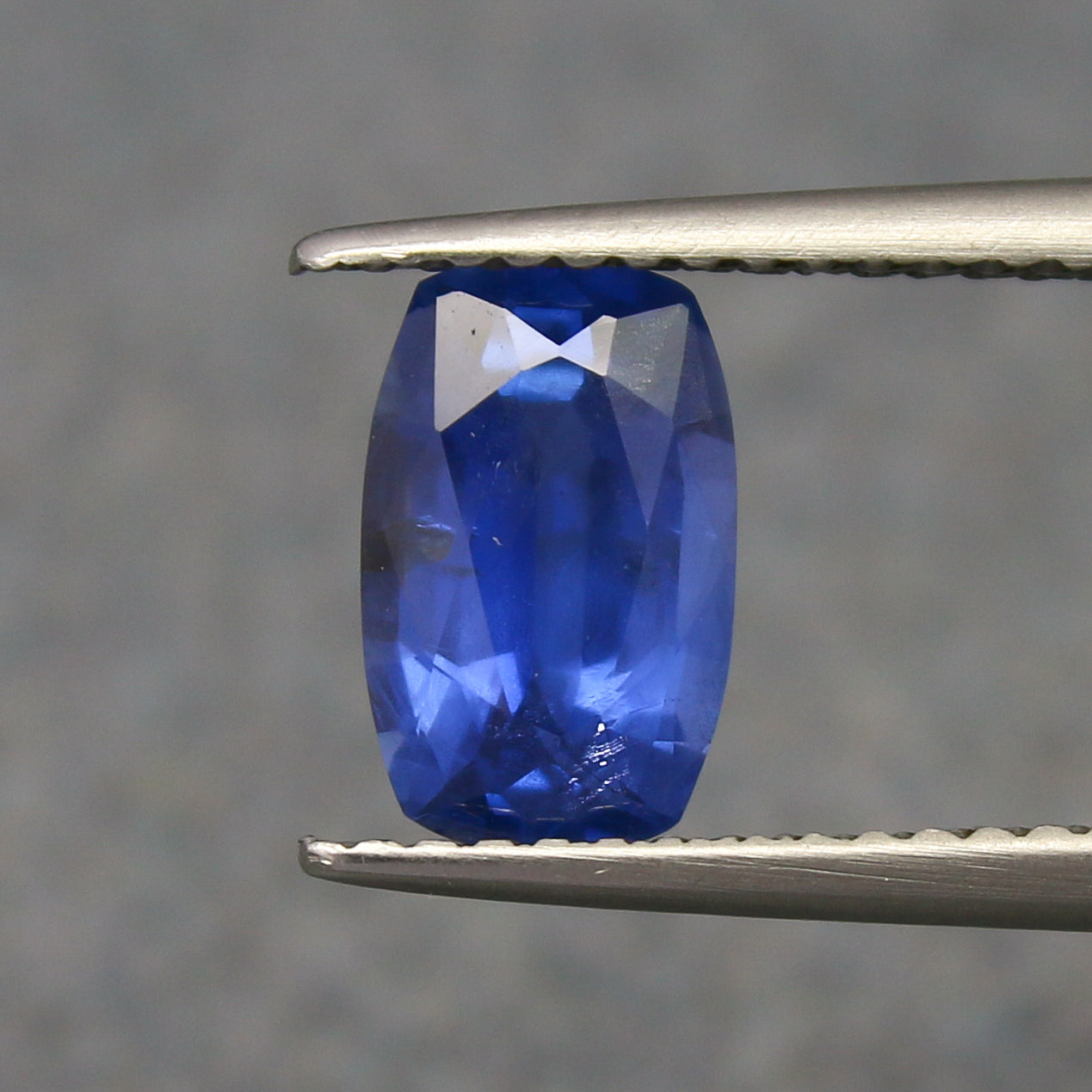 Natural Blue Sapphire 1.56 Carat 8.8x5.6 MM Cushion Shape Faceted Gemstone