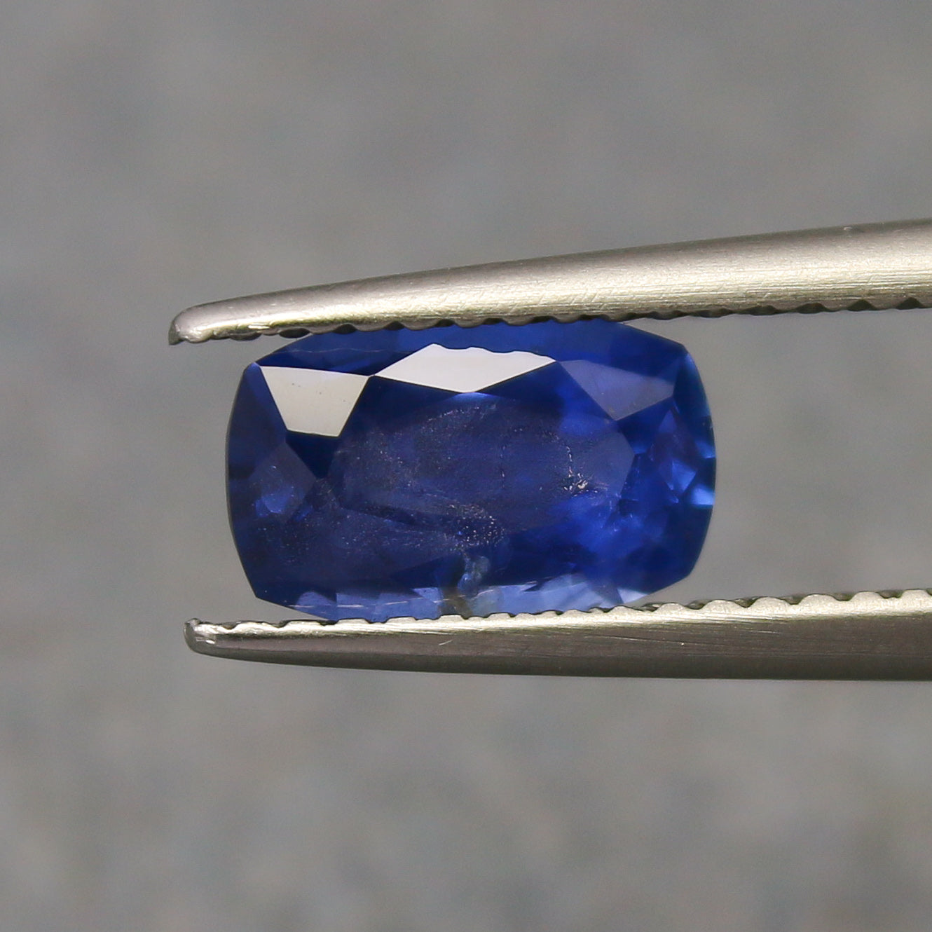 Natural Blue Sapphire 1.56 Carat 8.8x5.6 MM Cushion Shape Faceted Gemstone