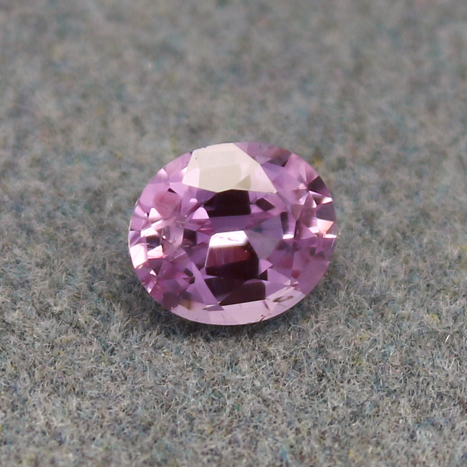 Natural Pink Sapphire 0.75 Carat 5.8x5 MM Oval Shape Faceted Gemstone