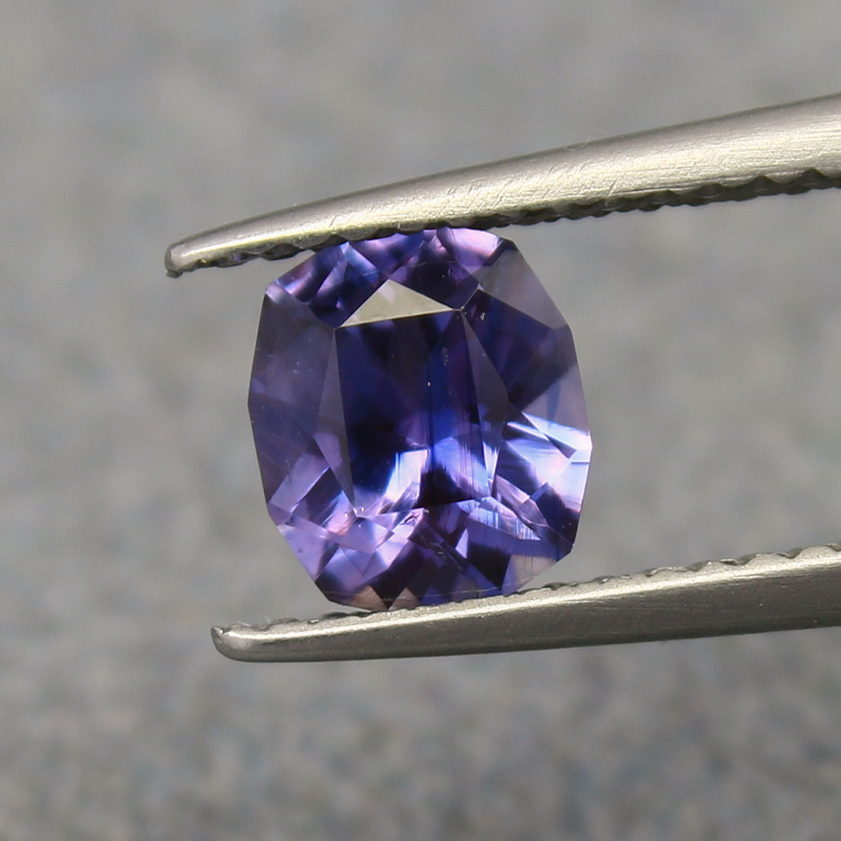 Natural Color Change Sapphire 1.02 Carat 6.6x5.7 MM Fancy Cut Faceted Gemstone