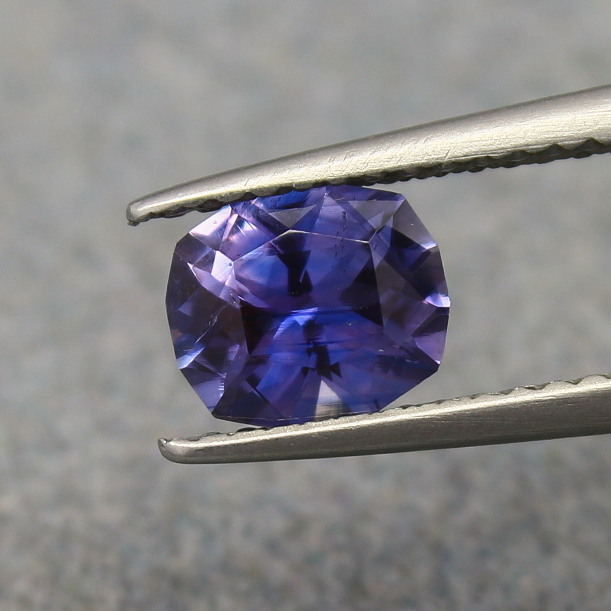 Natural Color Change Sapphire 1.02 Carat 6.6x5.7 MM Fancy Cut Faceted Gemstone