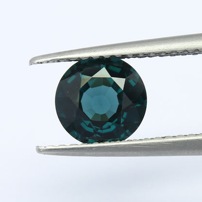 Natural Teal Spinel 1.42 Carat 7x7 MM Round Shape Faceted Gemstone