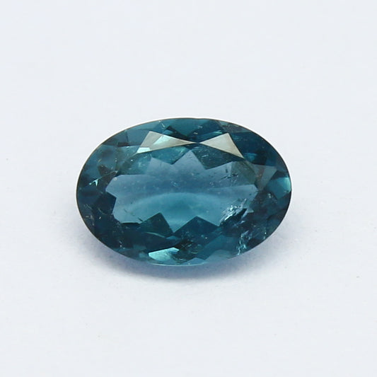 Natural Indicolite Tourmaline 0.61 Carat 6.7x4.7 MM 0val Faceted Gemstone