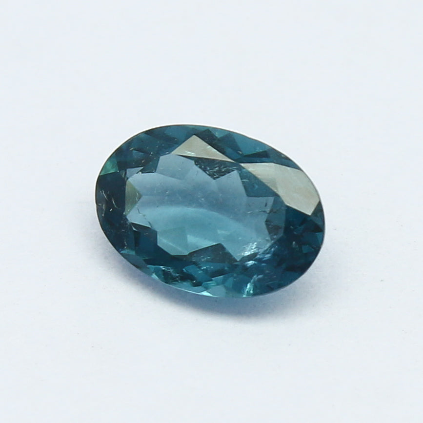 Natural Indicolite Tourmaline 0.61 Carat 6.7x4.7 MM 0val Faceted Gemstone