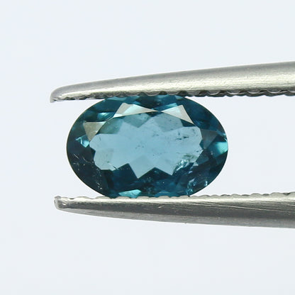 Natural Indicolite Tourmaline 0.61 Carat 6.7x4.7 MM 0val Faceted Gemstone