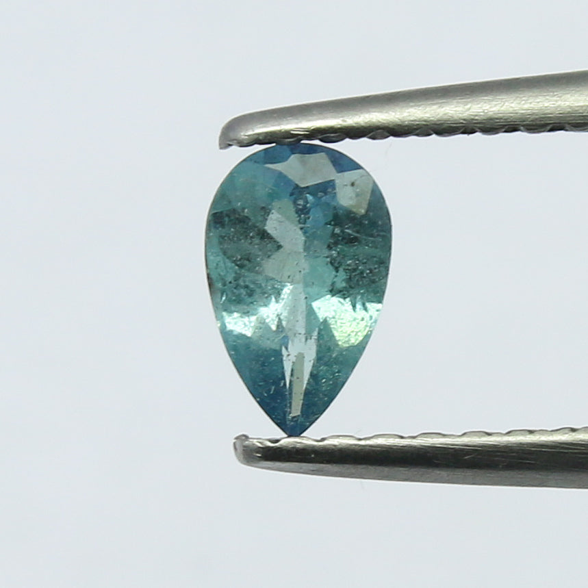 Natural Rare Chrome Kornerupine 0.24 Carat 5.5x3.5 MM Pear Shape Faceted Gemstone