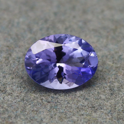 Natural Purple Tanzanite 1.40 Carat 8.5x6.4 MM Oval Shape Faceted Gemstone