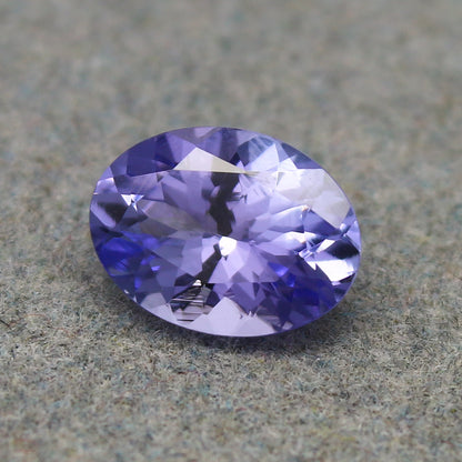 Natural Purple Tanzanite 1.40 Carat 8.5x6.4 MM Oval Shape Faceted Gemstone