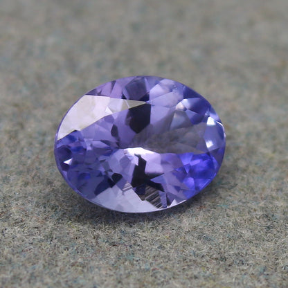 Natural Purple Tanzanite 1.40 Carat 8.5x6.4 MM Oval Shape Faceted Gemstone