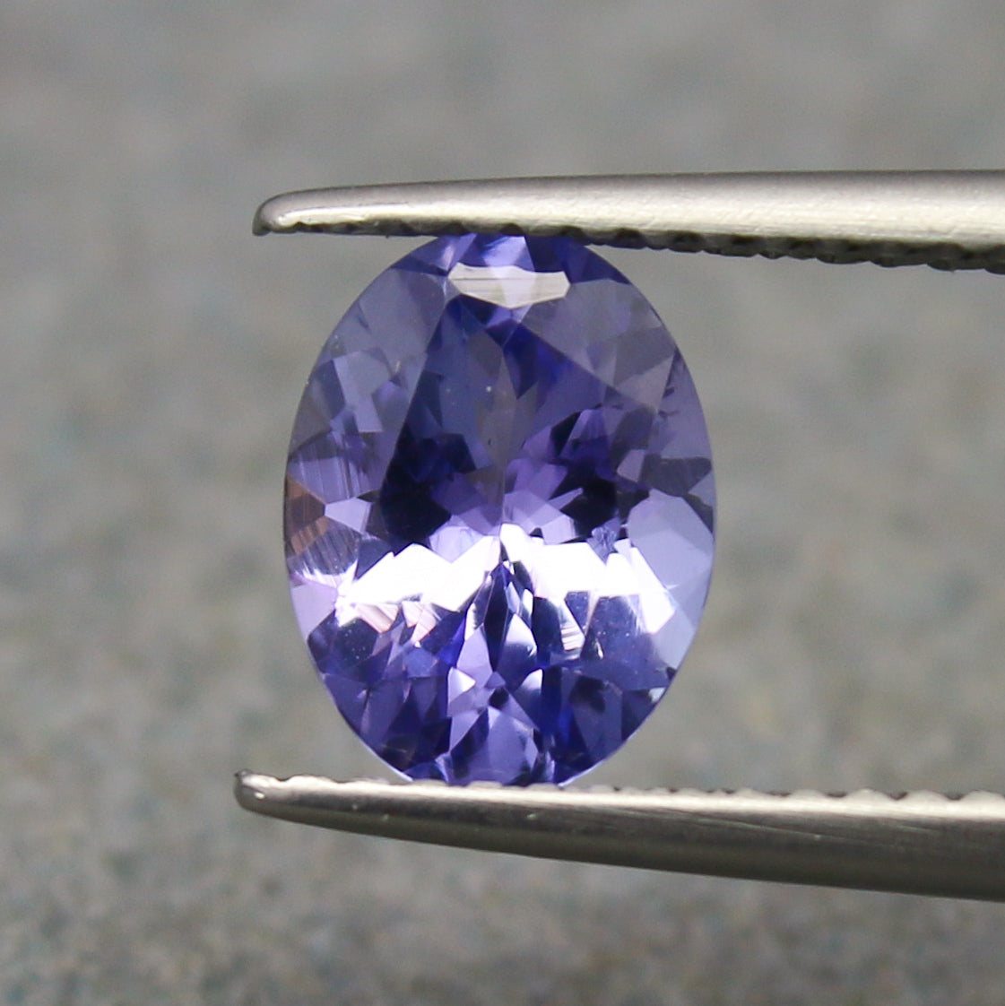 Natural Purple Tanzanite 1.40 Carat 8.5x6.4 MM Oval Shape Faceted Gemstone