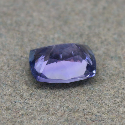 Natural Bi-Color Tanzanite 1.53 Carat 7.8x6 MM Cushion Shape Faceted Gemstone