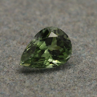 Natural Rare Green Zoisite Tanzanite 0.89 Carat 7x5 MM Pear Shape Faceted Gemstone