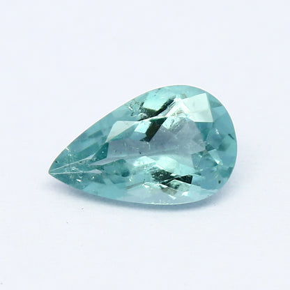 Natural Paraiba Color Tourmaline 0.70 Carat 8X5 MM Pear Shape Faceted Gemstone