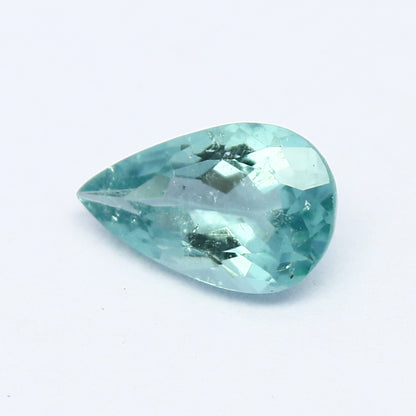 Natural Paraiba Color Tourmaline 0.70 Carat 8X5 MM Pear Shape Faceted Gemstone