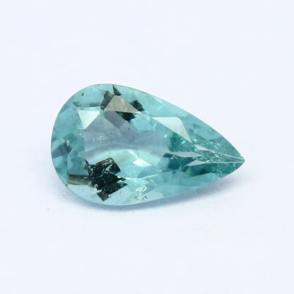 Natural Paraiba Color Tourmaline 0.70 Carat 8X5 MM Pear Shape Faceted Gemstone