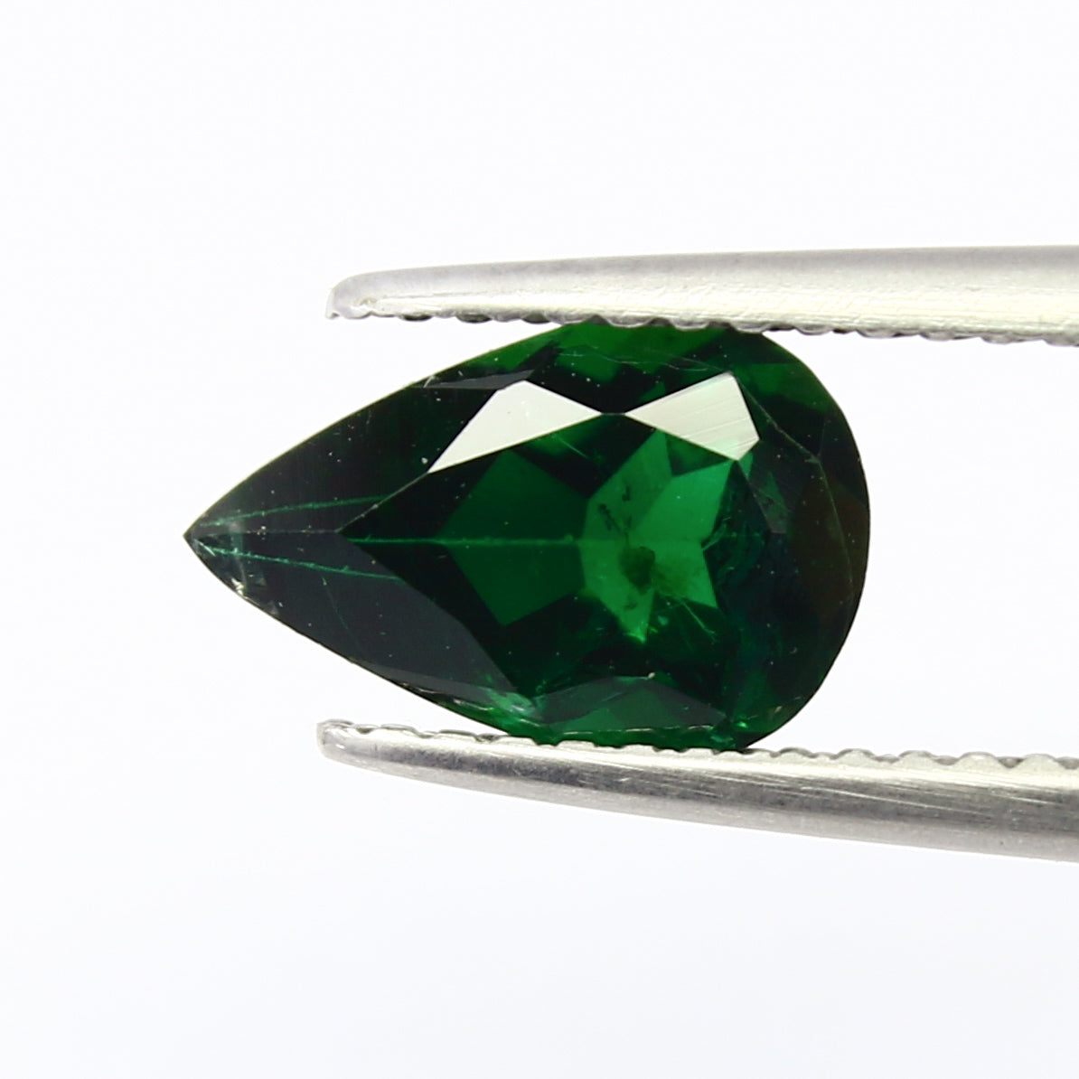 Natural Chrome Tourmaline 1.38 Carat 9.5x6.5 MM Pear Faceted Gemstone