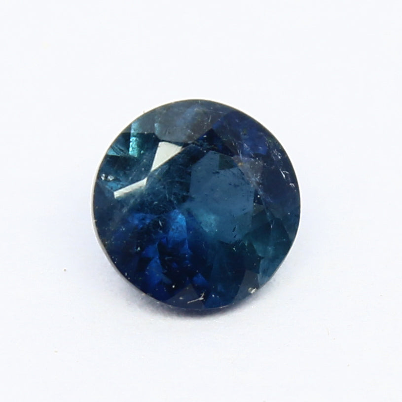 Natural Blue Tourmaline 0.50 Carat 5x5 MM Round Shape Faceted Gemstone