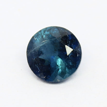 Natural Blue Tourmaline 0.50 Carat 5x5 MM Round Shape Faceted Gemstone