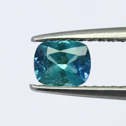 Natural Rare Blue Kornerupine 0.43 Carat 5.2x4.2 MM Cushion Shape Faceted Gemstone