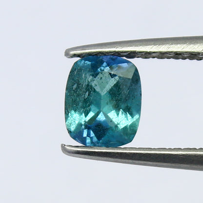 Natural Rare Blue Kornerupine 0.43 Carat 5.2x4.2 MM Cushion Shape Faceted Gemstone